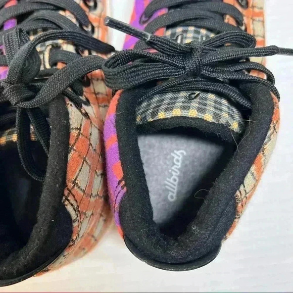 ALLBIRDS WOMENS SIZE 8 WOOL PIPER TARTAN PLAID BRIGHT COLORS PURPLE ORANGE FUNKY - Picture 6 of 10